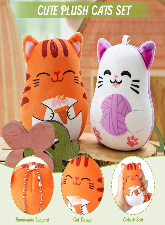 Winrayk 9Pcs Mini Plush Cat Stuffed Animals Blind Box Cat Party Favors Bulk Toys Assortment Plush Keychain Pendant Blind Boxes Mystery Box Collectibles for Kids Easter Christmas Gifts Classroom Prizes - Image 3